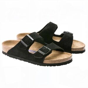 BIRKENSTOCK ARIZONA BLACK SUEDE SIZE 46